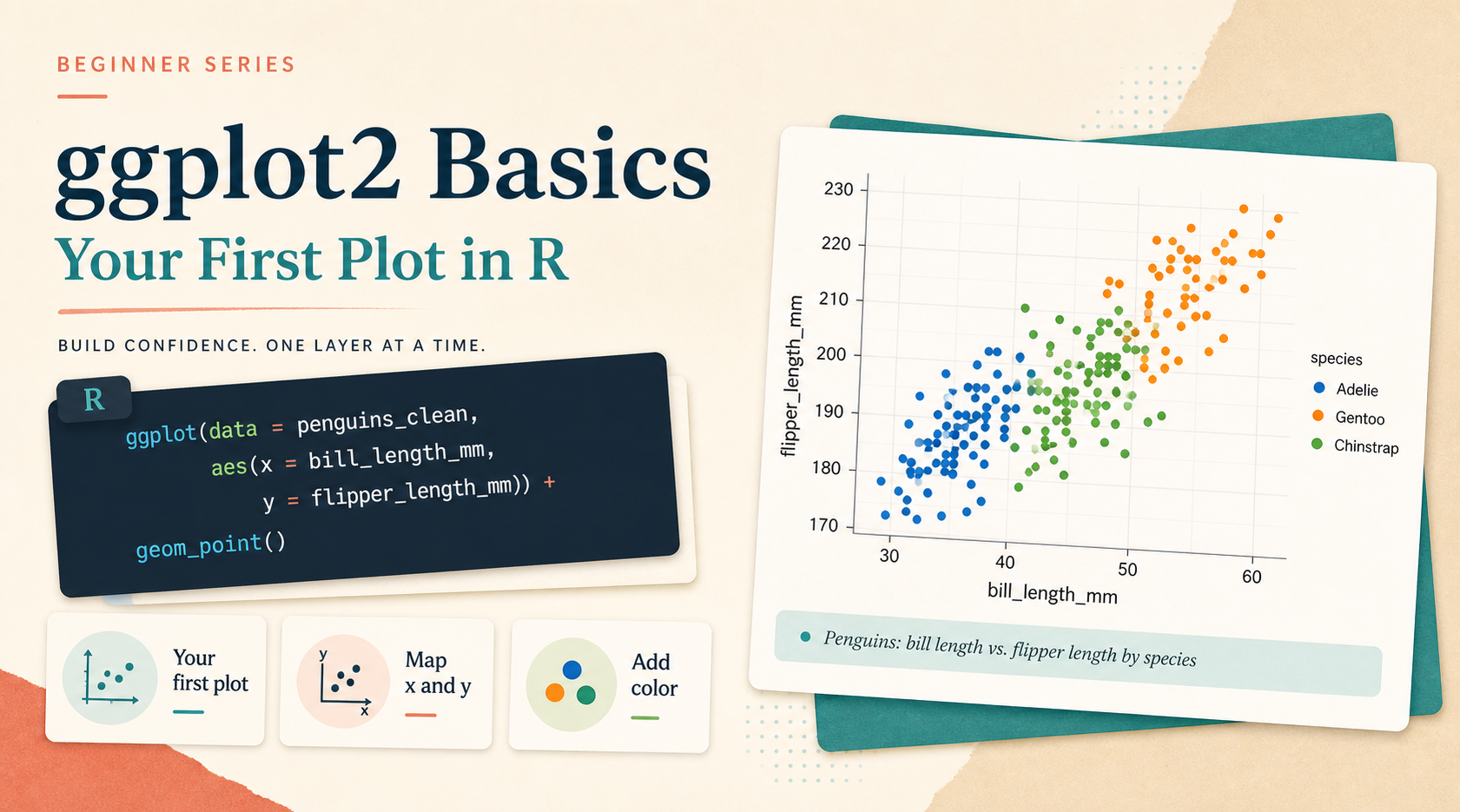 Cover image for ggplot From Zero 01: Your First Plot